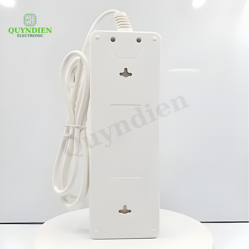 Ổ Cắm Chéo 10 Cửa 2200W 10A4 2 Nút Nguồn Siêu Bền Chống Cháy Chịu Nhiệt
