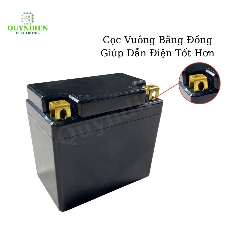 Vỏ Bình Đề Xe Máy YT4 YT5 - Cọc Vuông