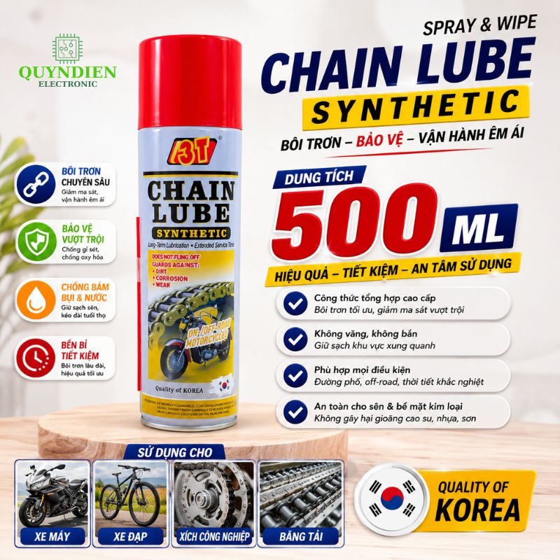 Mở Bò Nước, Dưỡng Sên CHAIN LUBE 3T