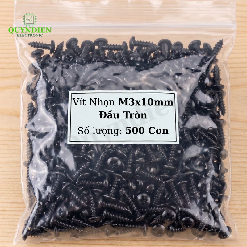 Ốc Vít Nhọn Đầu Tròn M3x10mm