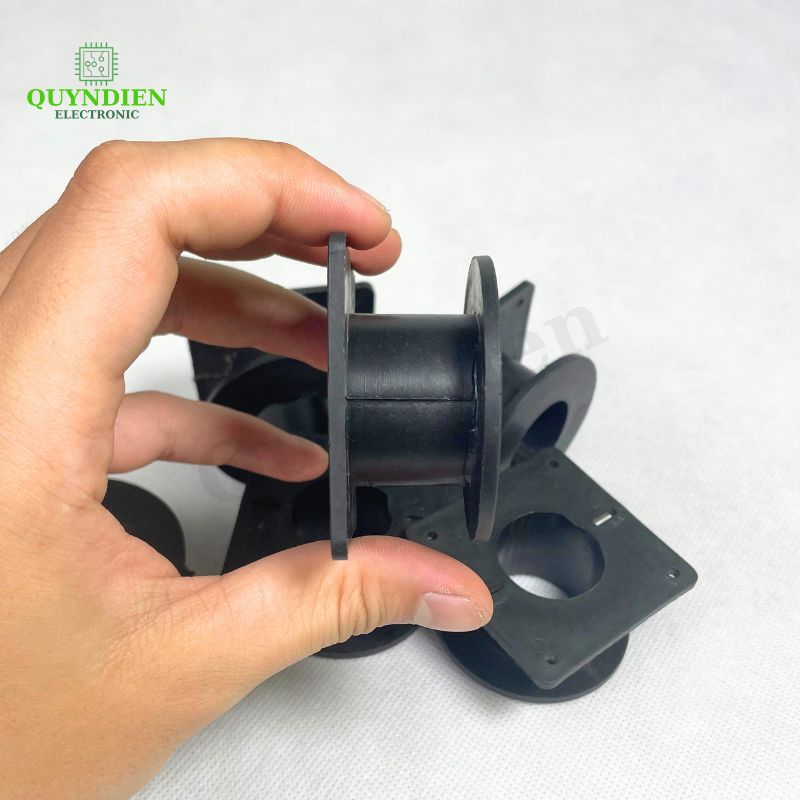 Lõi Nhựa Vuông Tròn 55 Quấn Cuộn Cảm Phân Tần Loa - Màu Đen