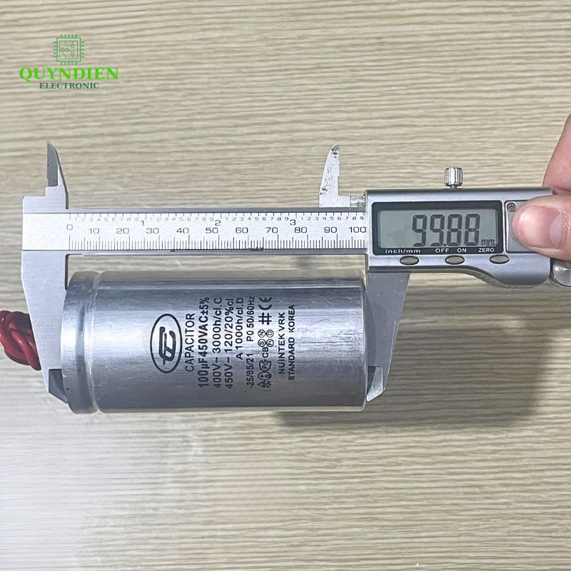 Tụ Nhôm Dây 100uF - 450V