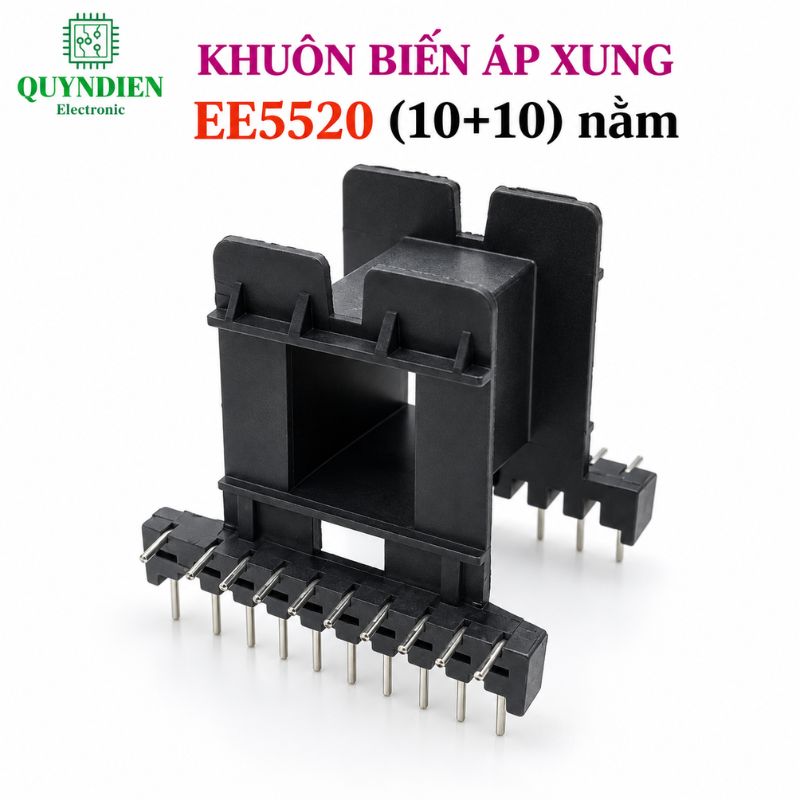 Khuôn Biến Áp Xung EE5520 Nằm (10+10 Chân)