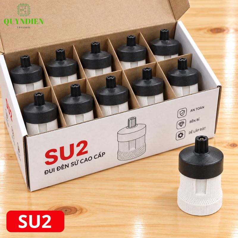 Đuôi Đèn Sứ Ren Vặn Xoáy E27 Chịu Nhiệt Cao SOPOKA