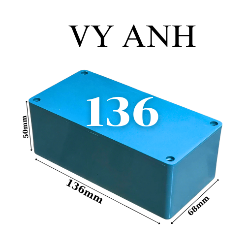 Hộp Nhựa Vy Anh 136x68x50mm Màu Xanh