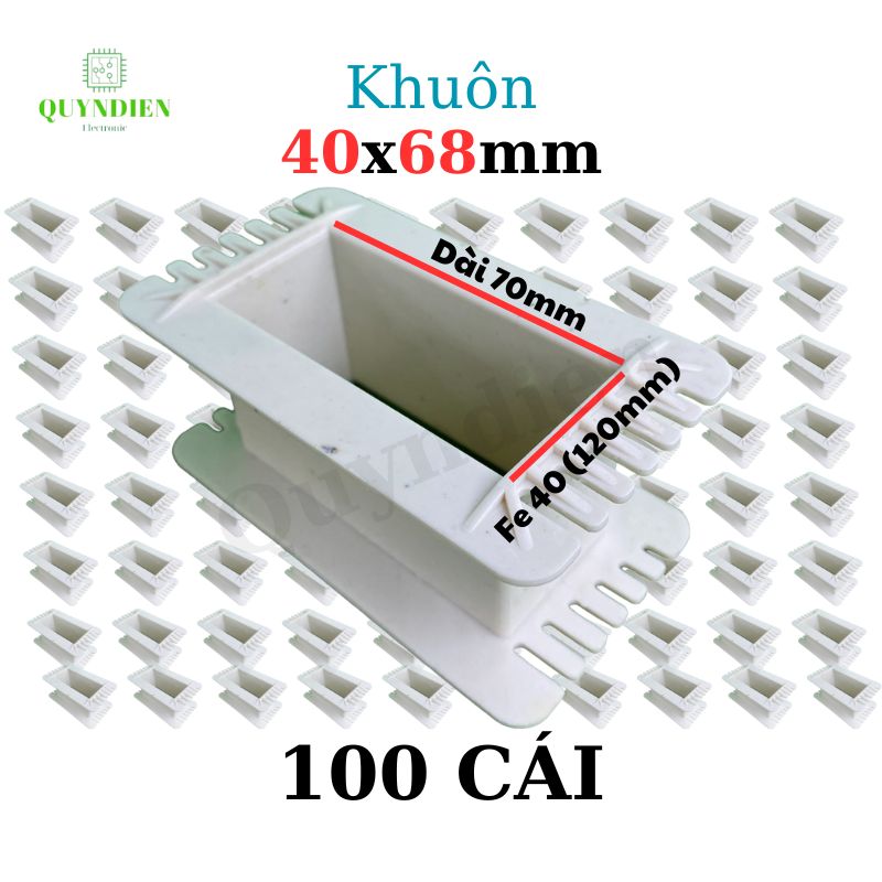 Khuôn nhựa quấn biến áp Fe silic 40x68mm