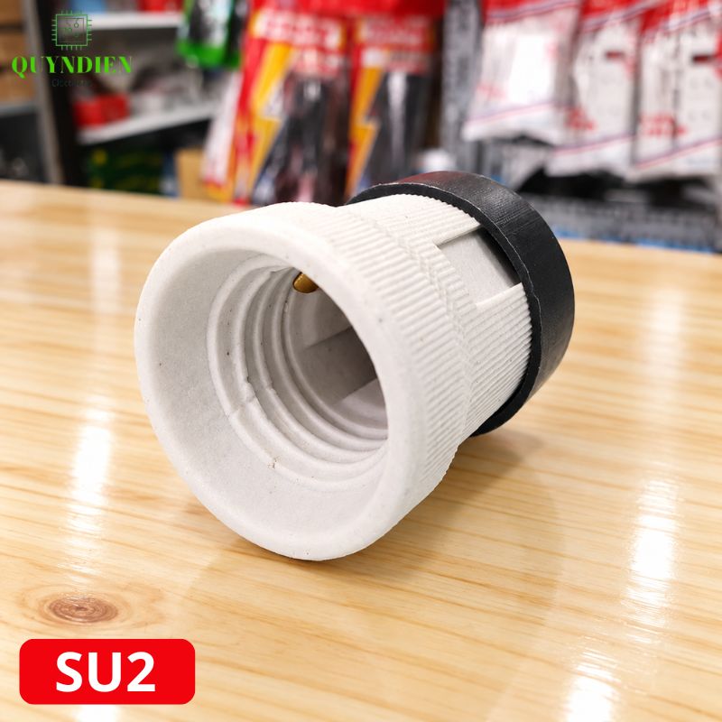 Đuôi Đèn Sứ Ren Vặn Xoáy E27 Chịu Nhiệt Cao SOPOKA