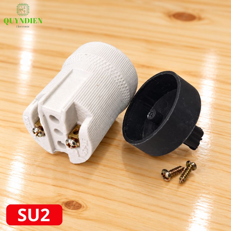 Đuôi Đèn Sứ Ren Vặn Xoáy E27 Chịu Nhiệt Cao SOPOKA