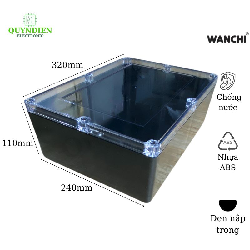 Hộp Nhựa ABS 320x240x110mm Wanchi