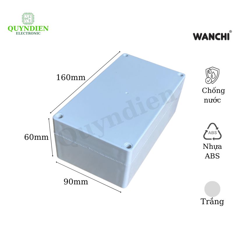 Hộp nhựa ABS 160x90x60mm WANCHI