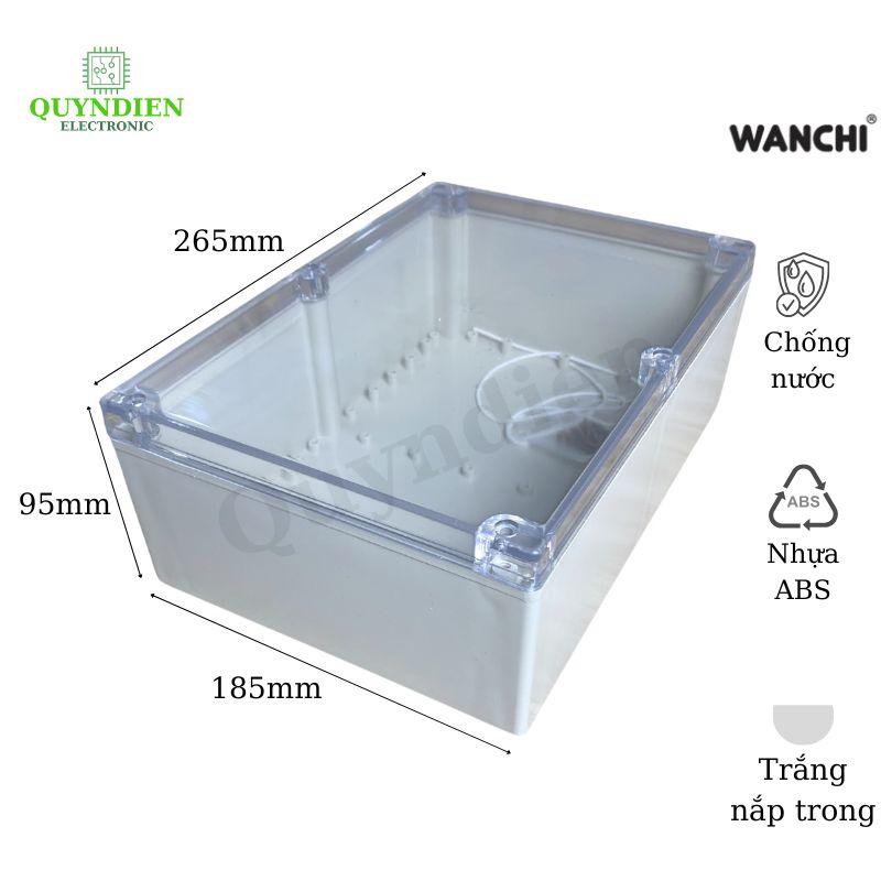 Hộp Nhựa ABS 265x185x95mm Wanchi