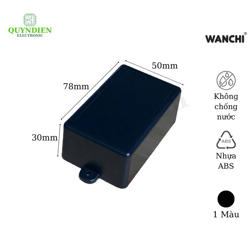 Hộp nhựa ABS 78x50x30mm WANCHI