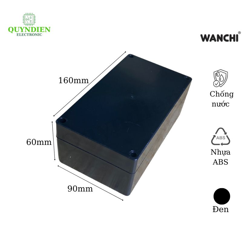 Hộp nhựa ABS 160x90x60mm WANCHI