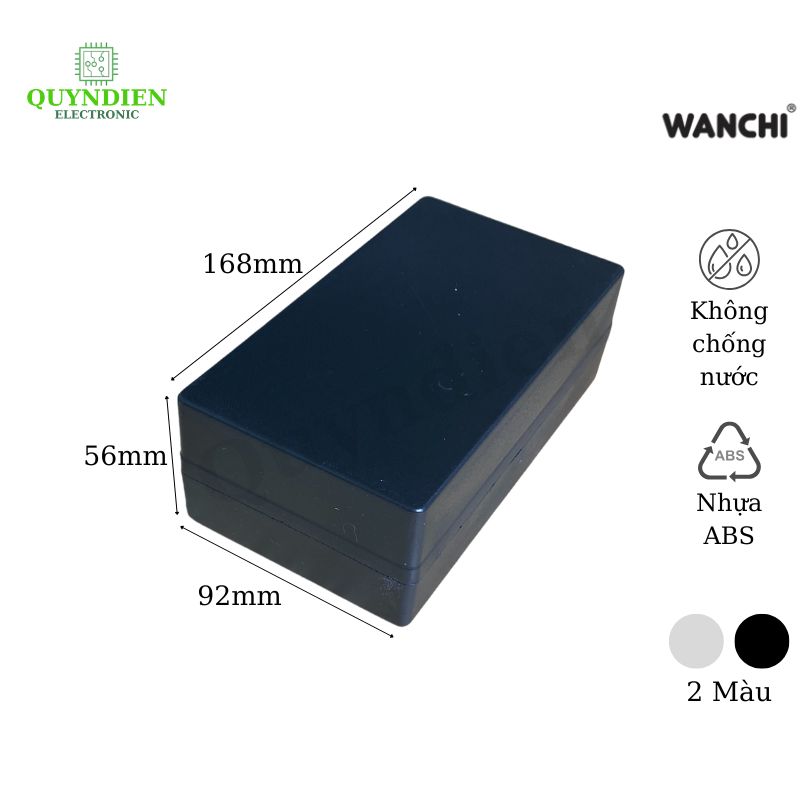 Hộp Nhựa ABS 168x92x56mm Wanchi