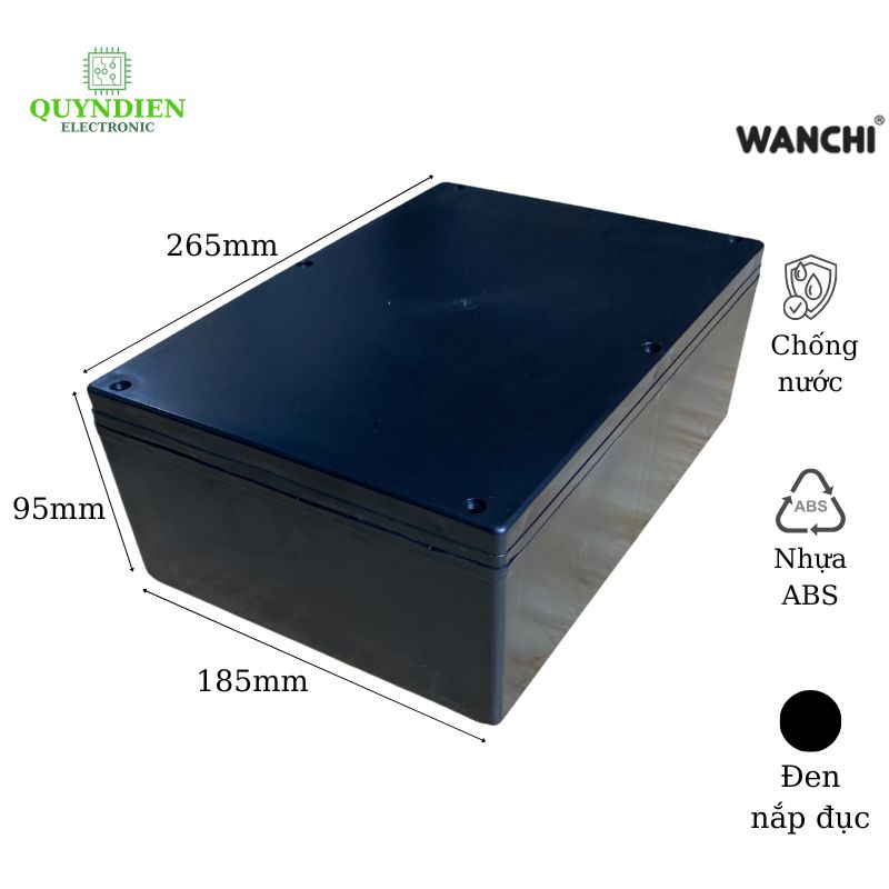 Hộp Nhựa ABS 265x185x95mm Wanchi