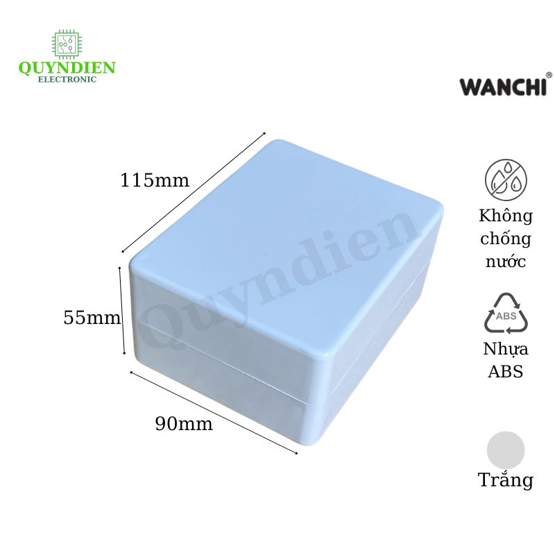Hộp Nhựa ABS 115x90x55mm Wanchi