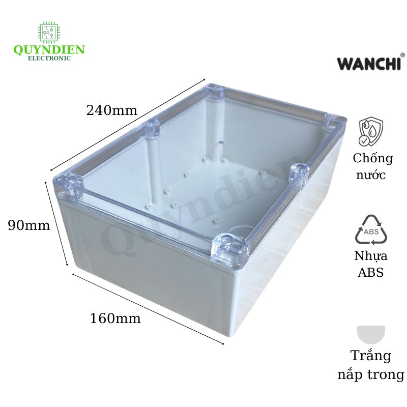 Hộp Nhựa ABS 240x160x90mm Wanchi