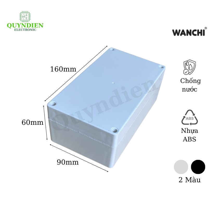 Hộp nhựa ABS 160x90x60mm WANCHI