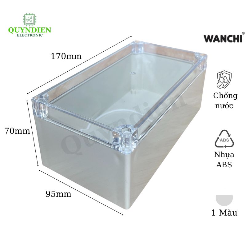 Hộp Nhựa ABS 170x95x70mm Wanchi
