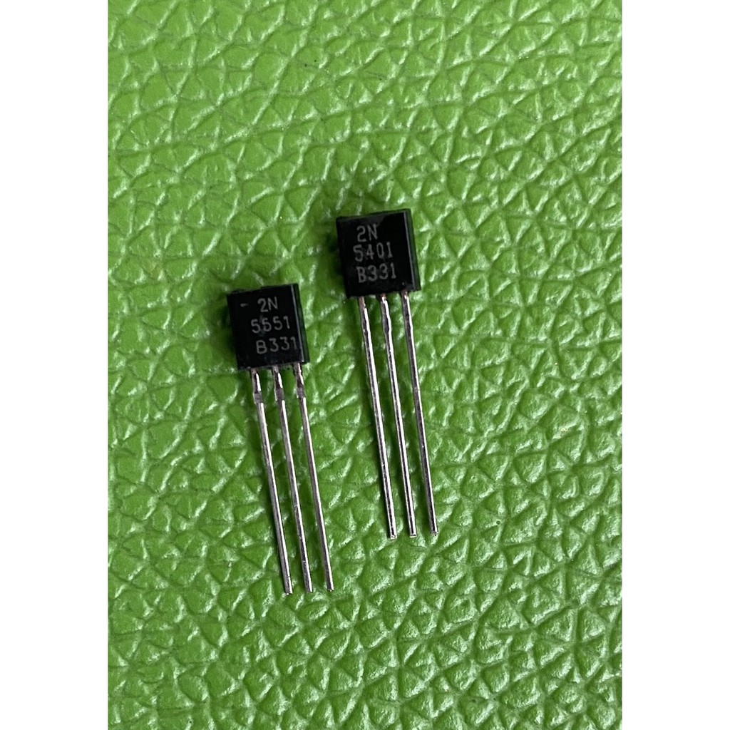 Transistor 2N5401 TO-92 PNP Và 2N5551 TO-92 NPN 150V/0.6A - Túi 10 Chiếc