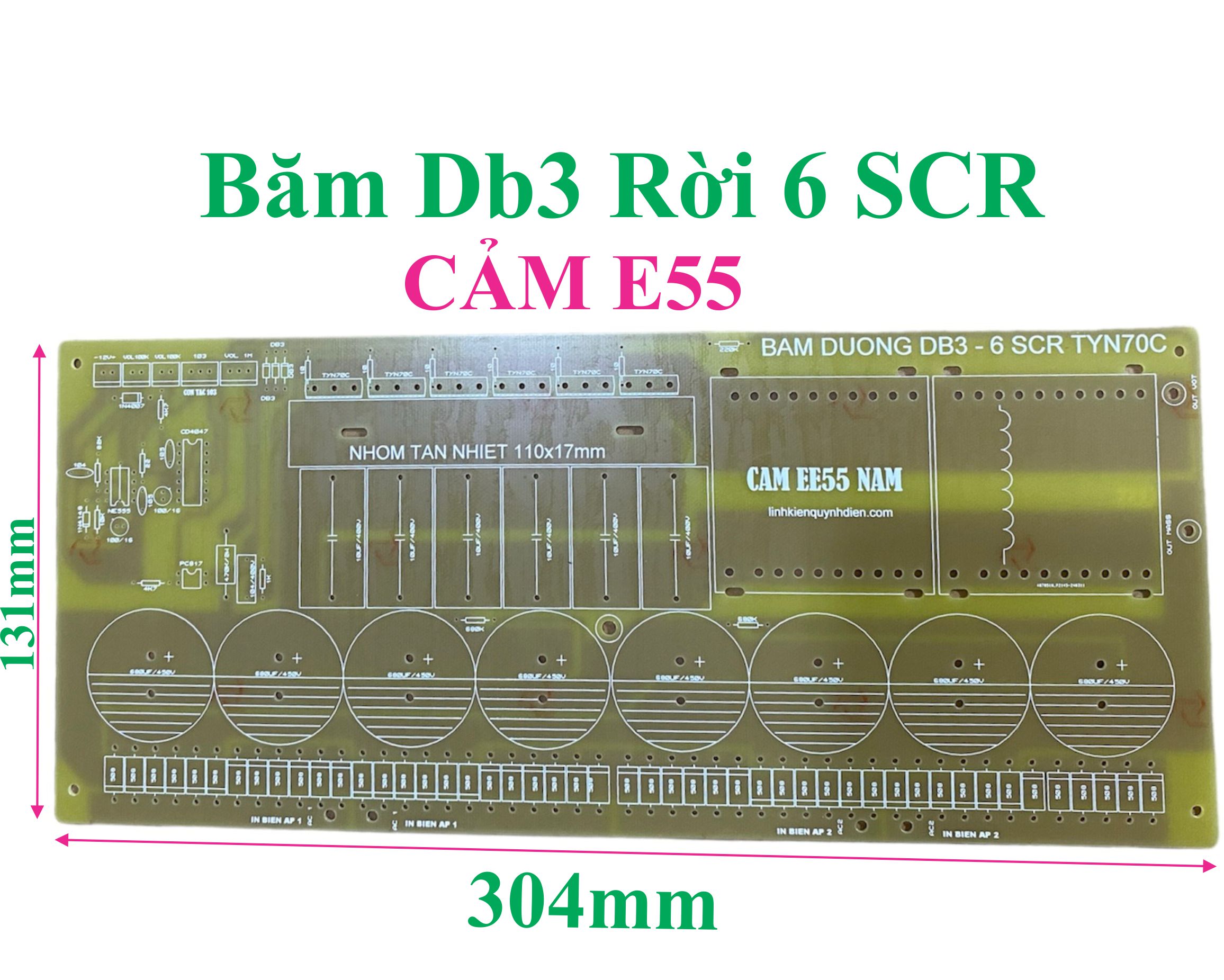 PCB Mạch Băm rời Db3 6 SCR băm dương