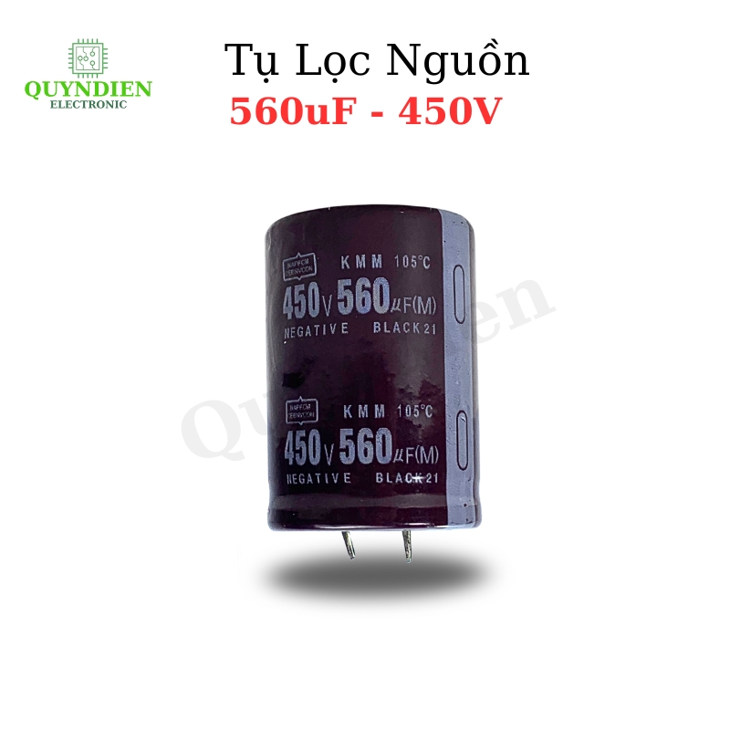Tụ Lọc Nguồn 560uF 450V – Tụ Hóa Cho Thiết Bị Điện Tử