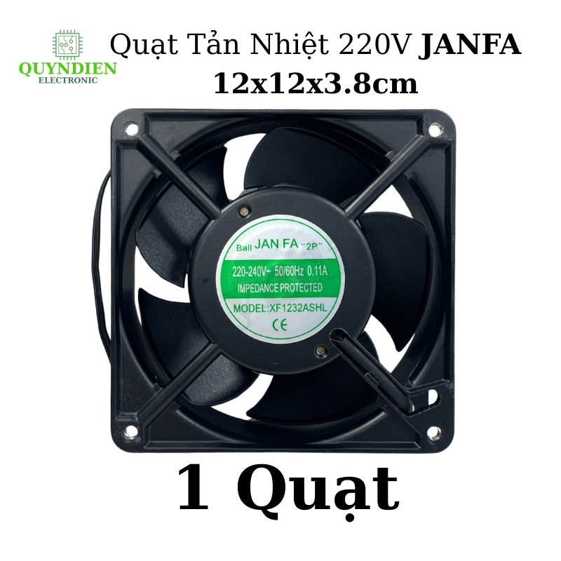 Quạt Tản Nhiệt 220V JANFA 12X12X3.8cm