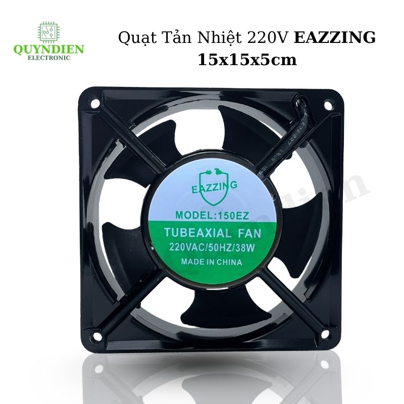 Quạt Tản Nhiệt Thông Gió 15x15x5cm 220V/38W EAZZING -VUÔNG