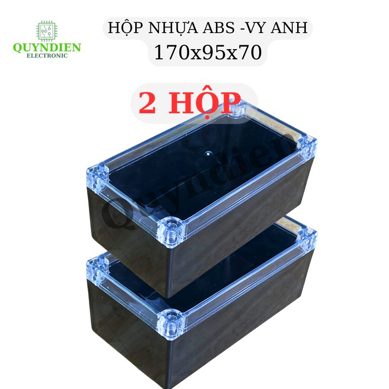 Hộp Nhựa Vy Anh 170x95x70mm Màu Đen