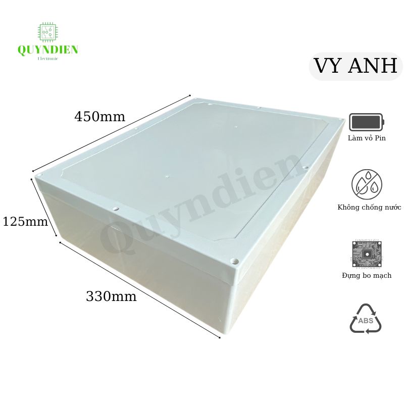 Hộp nhựa ABS 450x330x125mm VY ANH