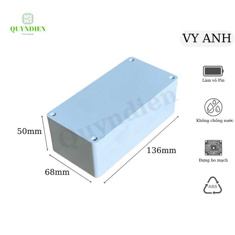 Hộp nhựa ABS 136x68x50mm VY ANH