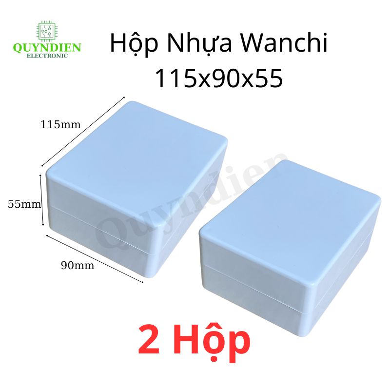 Hộp Nhựa ABS WANCHI 115x90x55mm Màu Trắng