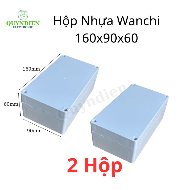 Hộp Nhựa WANCHI 160x90x60mm Màu Trắng