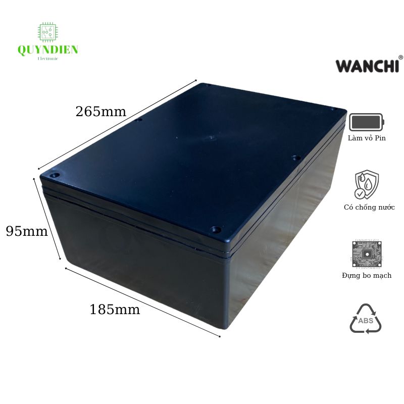 Hộp nhựa ABS 265x185x95mm WANCHI