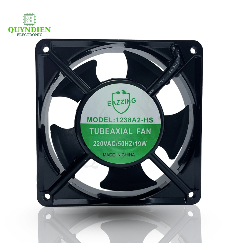 Quạt Hút Mùi, Quạt Tản Nhiệt Thông Gió 12x12x3.8cm 220V EAZZING