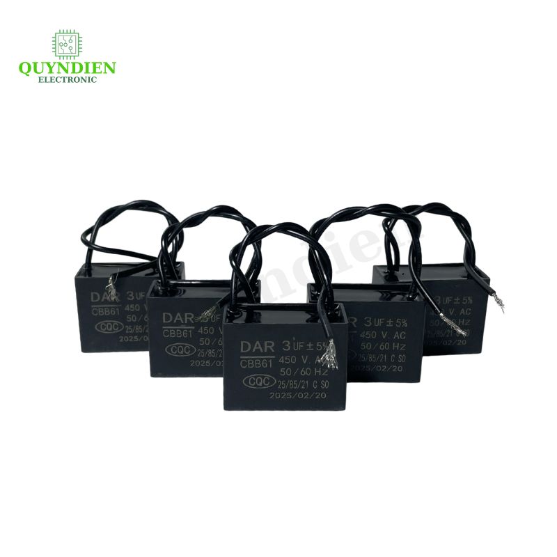 Tụ Đề Kapa Vuông DAR 3uF 450VAC