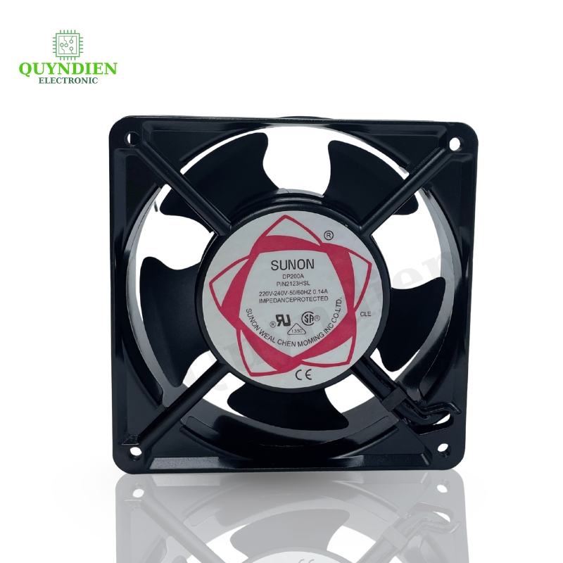 Quạt Hút Mùi, Quạt Tản Nhiệt Thông Gió 12x12x3.8cm 220V SUNON