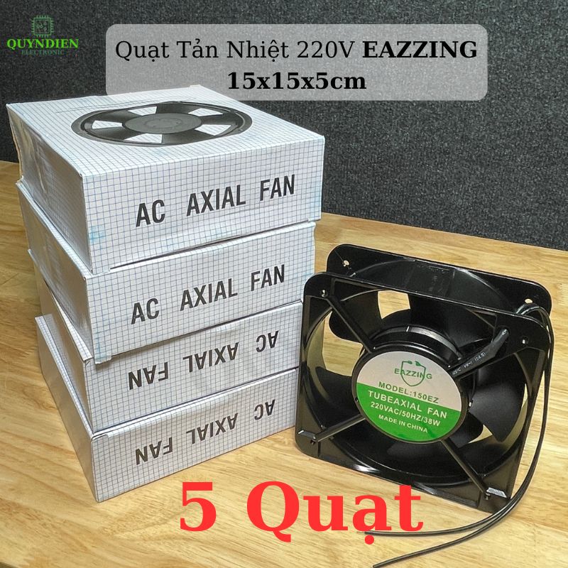 Quạt Tản Nhiệt Thông Gió 15x15x5cm 220V/38W EAZZING -VUÔNG