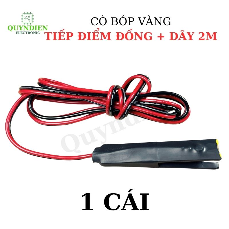 Công Tắc Cò Bóp Vàng Tiếp Điểm Đồng Dày Alampaa + Dây Dài 2m