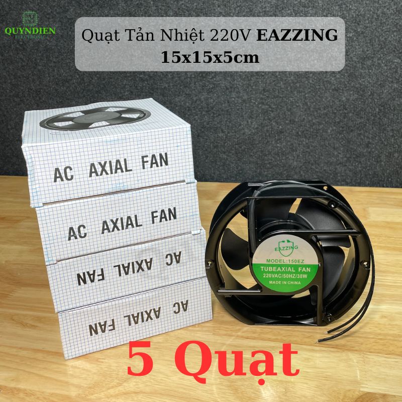 Quạt Tản Nhiệt Thông Gió 15x15x5cm 220V/38W EAZZING - TRÒN