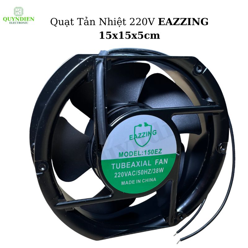 Quạt Tản Nhiệt Thông Gió 15x15x5cm 220V/38W EAZZING - TRÒN