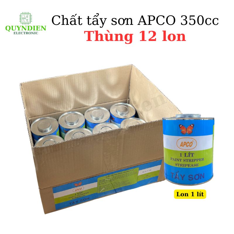 Tẩy Sơn APCO 1 lít – Nước Tẩy Sơn, Chất Tẩy Sơn Bê Tông – Gỗ – Kim Loại