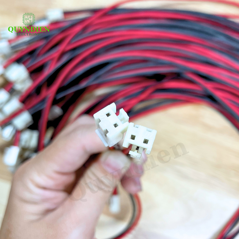 Dây Jack Nối XH2.54mm 2P – Dây Đỏ Đen Kết Nối Nguồn & Tín Hiệu