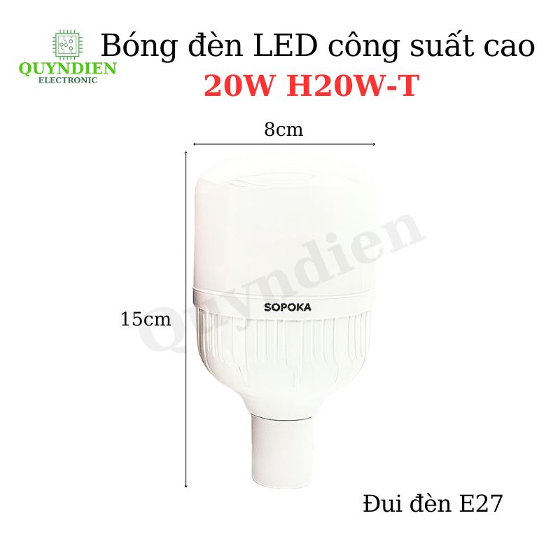 Bóng đèn LED công suất cao 20W H20W-T