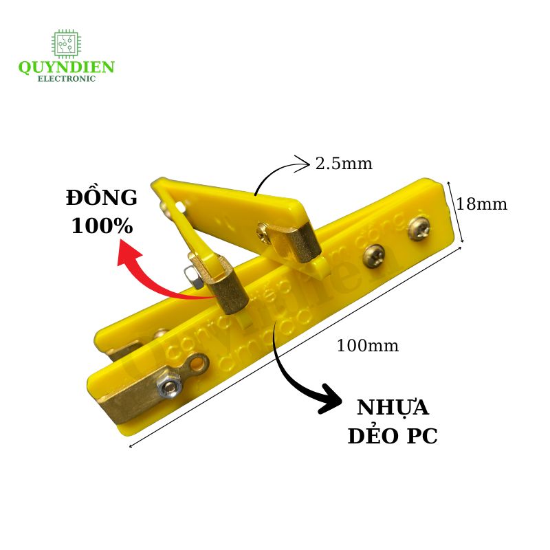 Công Tắc Cò Bóp Tiếp Điểm Đồng Dày 2.5mm Nhựa PC