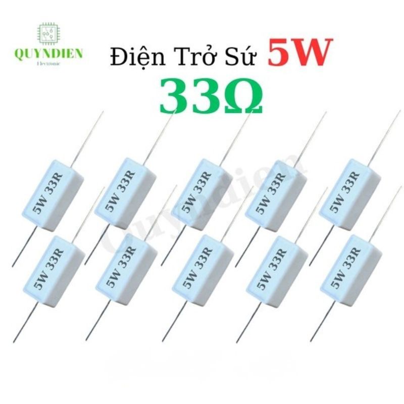 Điện Trở Sứ Nằm 5W - 33R