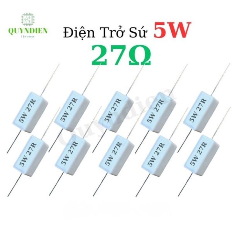 Điện Trở Sứ Nằm 5W - 27R