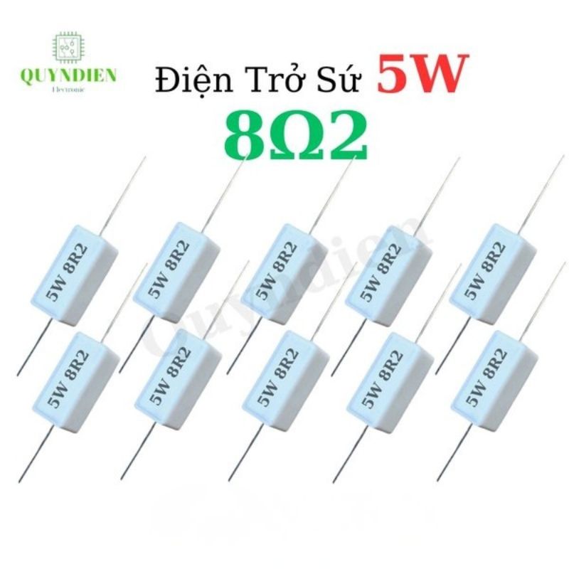 Điện Trở Sứ Nằm 5W - 8R2
