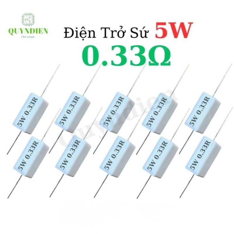 Điện Trở Sứ Nằm 5W - 0.33R