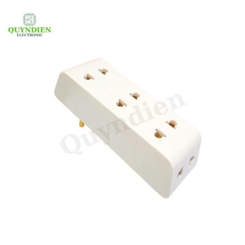 Đầu Nối Thông Minh Cổ Xoay 5 Cửa P25 Trắng